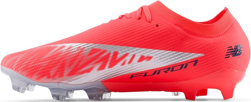 New Balance - FURON TEAM FG V8 - Voetbalschoenen - Rood/Donk blauw