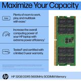 HP - 32GB - DDR5 Geheugen - SODIMM - 5600 MHz