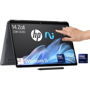 HP - OmniBook Ultra Flip 14-fh0075ng - Notebook - Grijs - 14 inch - Intel Core Ultra 7 - 16 GB RAM - 1000 GB