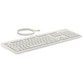 HP 225 Wired Mouse and Keyboard Combo toetsenbord Inclusief muis Kantoor USB Wit