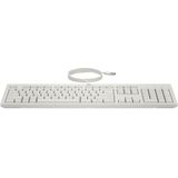 HP 225 Wired Mouse and Keyboard Combo toetsenbord Inclusief muis Kantoor USB Wit