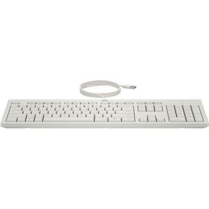HP 225 Wired Mouse and Keyboard Combo G2 Cashmere White toetsenbord Inclusief muis Kantoor USB Wit