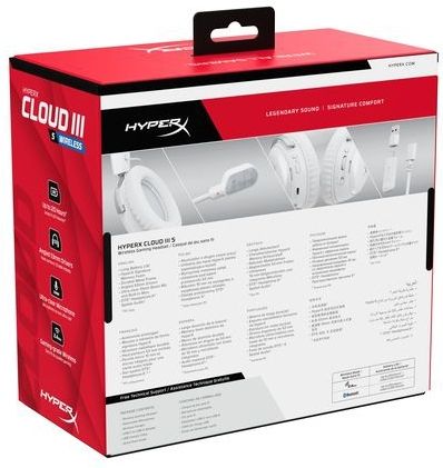 HyperX - Cloud III S - Wireless Gaming Headset - Wit