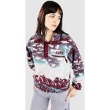 Columbia - Helvetia II Printed Cropped Half Snap - Fleece - Bordeauxrood