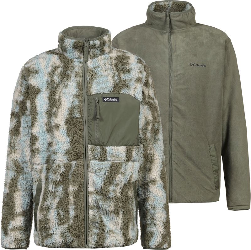 Columbia - Winter Pass Reversible Fleece - Stone Green - Tracks voor Heren