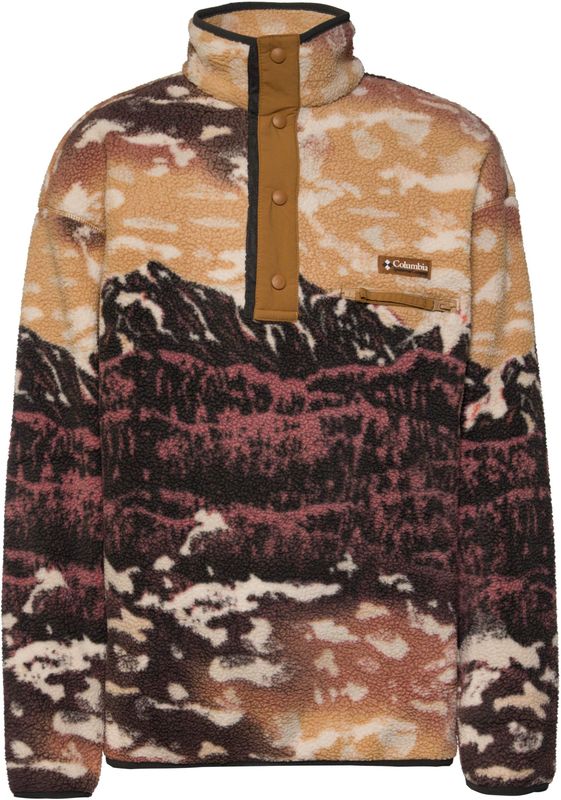 Columbia - Helvetia Pinted Half - Fleece - Kastanje - Opstaande Kraag