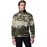 Columbia - Helvetia II Printed Half Snap Fleece - Kaki - Herenfleece