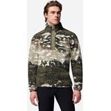 Columbia - Helvetia II Printed Half Snap Fleece - Kaki - Herenfleece