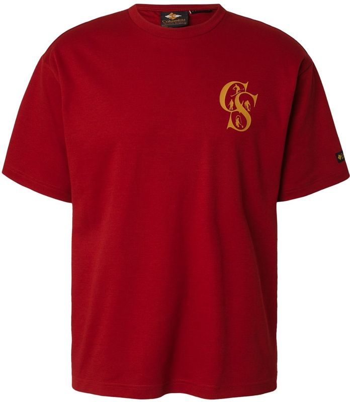 COLUMBIA Functioneel shirt 'CSC™ Heritage'  mosterd / rood / zwart / offwhite