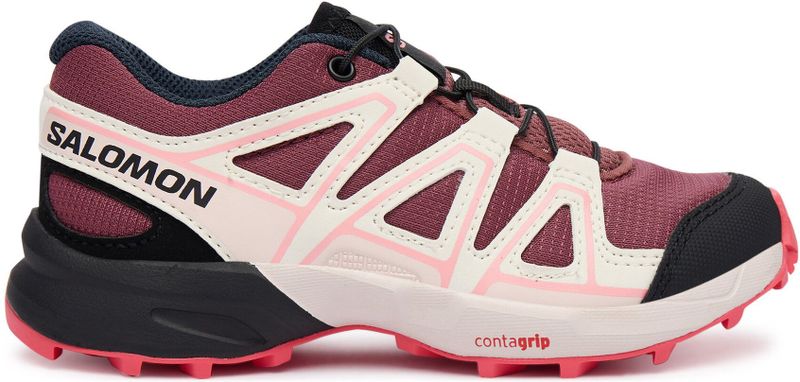 SALOMON SPEEDCROSS Wandelschoenen - Zwart / Cherry Tomaat / Turmeric - Uniseks