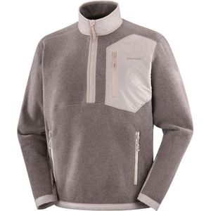 Salomon Chroma Fleece Half Zip Fleecetrui (Heren |grijs/bruin)
