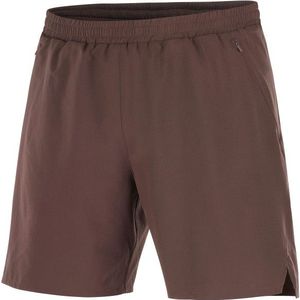 Salomon - Shakeout Core 2In1 Shorts 7'' - Bruin - Sportbroek