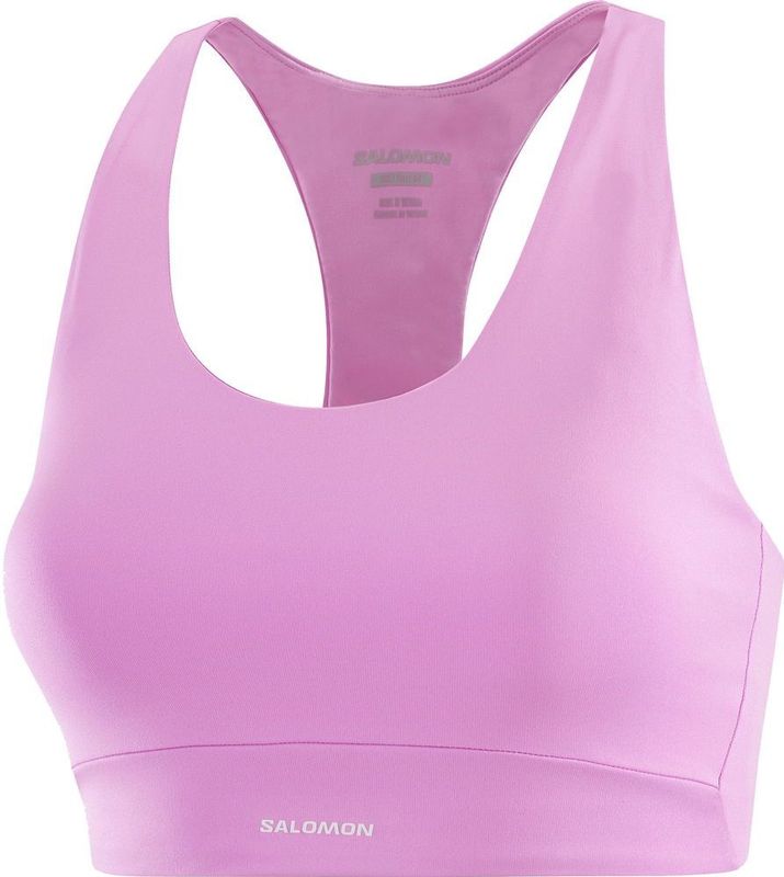 Salomon - Shakeout Core Bra - Roze - Sportbeha