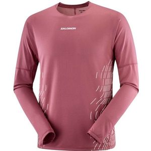 Salomon - Sense Aero LS Tee GFX - T-shirt - Bordeauxrood