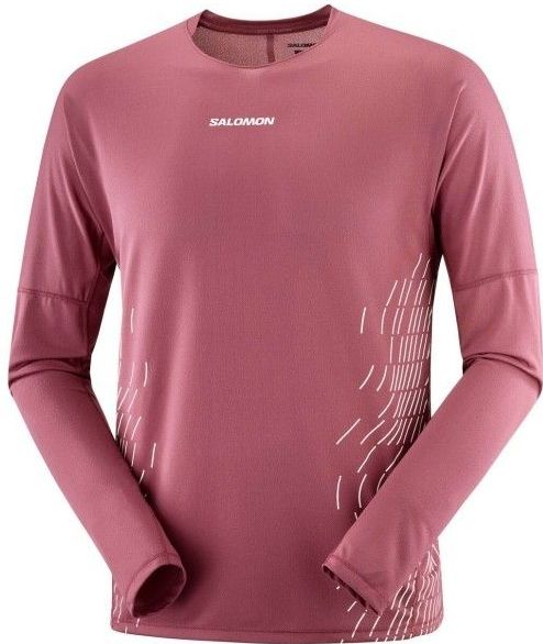 Salomon - Sense Aero LS Tee GFX - T-shirt - Bordeauxrood