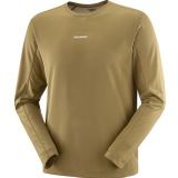 Salomon - Shakeout Core LS Tee - Kaki - Sportshirt
