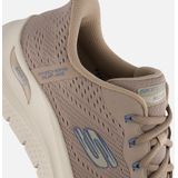 Skechers - Arch Fit - Instappers - Taupe - Synthetisch - Vegan