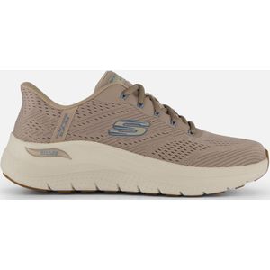 Skechers - Arch Fit - Instappers - Taupe - Synthetisch - Vegan