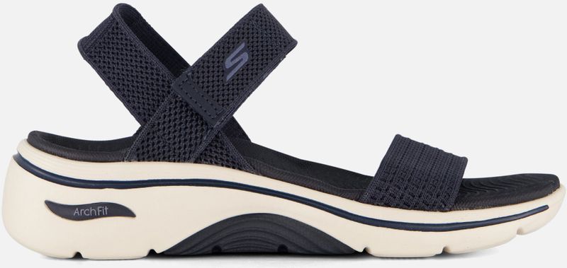 Skechers - Go Walk Arch Fit 2.0 - Damessandalen - Navy Blauw - Geprofileerde Goga Mat binnenzool