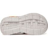 Skechers Mega-Splash 4k platte sandalen voor kinderen en jongeren, Zwarte synthetische blauwe limoentrim, 27.5 EU