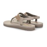 Skechers - Meditation Vibrant Glow - Dames Sandalen - Taupe - Imitatieleer