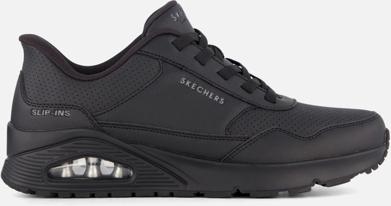 Skechers - Uno - Instapper - Zwart - Air-Cooled Memory Foam