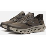 Skechers Heren Hands Free Slip-ins Go Walk Glide-Step 2.0-Zac Sneakers, Dark Taupe, 39.5 EU