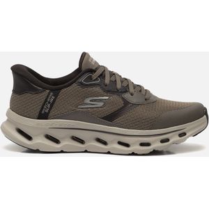 Skechers Heren Hands Free Slip-ins Go Walk Glide-Step 2.0-Zac Sneakers, Dark Taupe, 39.5 EU