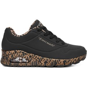 Skechers - UNO-LOVING LOVE - Sneakers - Zwart/goudkleur - Vrijetijdsschoen met Sleehak