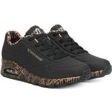 Skechers - Street Uno - Sneakers - Zwart - Synthetisch Materiaal