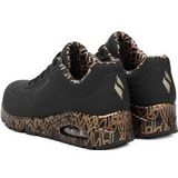 Skechers - Street Uno - Sneakers - Zwart - Synthetisch Materiaal