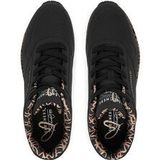 Skechers - Street Uno - Sneakers - Zwart - Synthetisch Materiaal