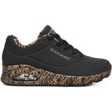 Skechers - Street Uno - Sneakers - Zwart - Synthetisch Materiaal