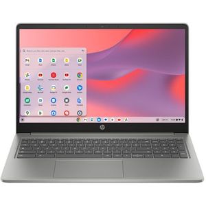 HP Chromebook 15a-nb0150nd Intel® N N100 39,6 cm (15.6") Full HD 8 GB LPDDR5-SDRAM 128 GB UFS Wi-Fi 6 (802.11ax) ChromeOS Zilver