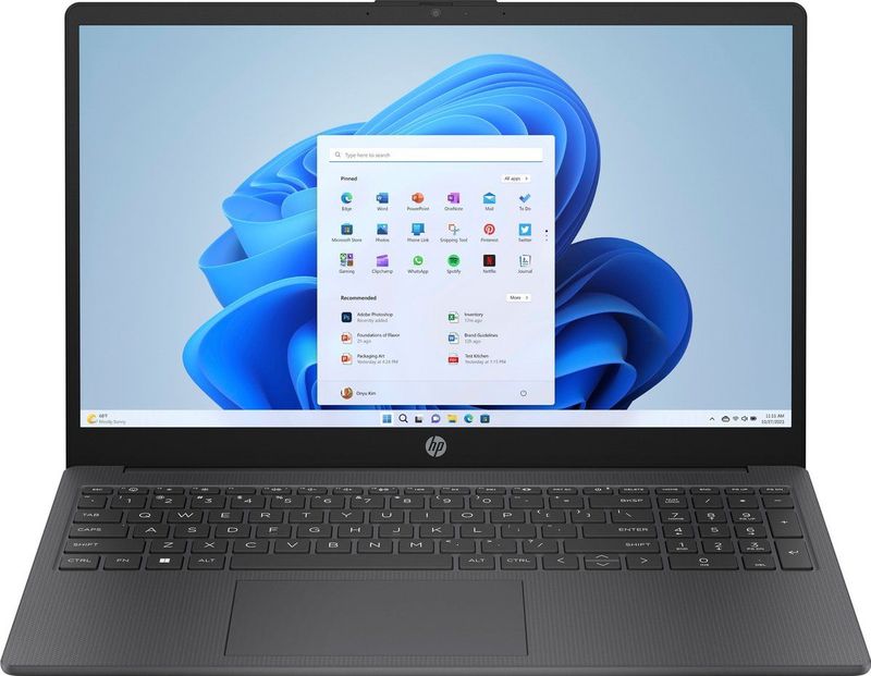 HP - 15-fc0150nd Laptop - Grijs - 39,6 cm - 8 GB RAM - 512 GB SSD - Windows 11 Home