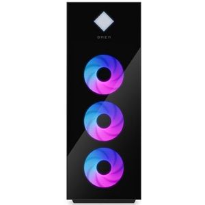 OMEN by HP 45L GT22-3990nd Intel Core Ultra 9 285K 64 GB DDR5-SDRAM 2 TB SSD NVIDIA GeForce RTX 5090 Windows 11 Home Tower PC AI PC Zwart