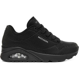 SKECHERS - Uno - Sneakers - Zwart - Polyurethaan materiaal - Air-Cooled Memory Foam