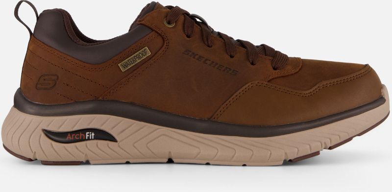Skechers - Arch Fit Crosser - Veterschoenen Laag - Donkerbruin