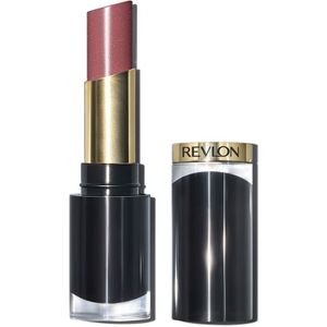 Revlon, Lipstick, Super Lustrous Glass Shine, hoogglanzende, romige en hydraterende formule, verrijkt met hyaluronzuur, aloë vera en rozenkwarts 003 Glossed Up Rose, 3.1g
