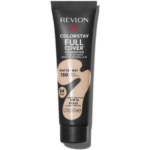 Revlon ColorStay Full Cover Longwear Matte Foundation, hitte- en zweetbestendig, lichte gezichtsmake-up, kleur Buff (150), 30 ml