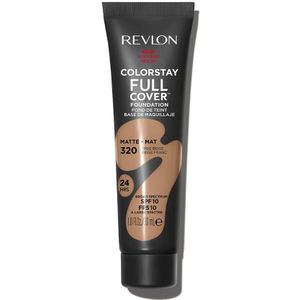 Revlon ColorStay Full Cover Longwear Matte Foundation, hitte- en zweetbestendig, lichte gezichtsmake-up, kleur True Beige (320), 30 ml
