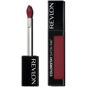 Revlon ColorStay Satin Ink Vloeibare lippenstift met rijke kleuren, langhoudend, geformuleerd met aalbessenzaadolie, 005 Silky Sienna