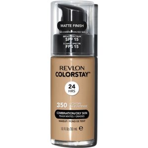 Revlon Cosmetics ColorStay™ Langaanhoudende Matte Make-up voor Gemengde en Vette Huid Tint 350 Rich Tan 30 ml