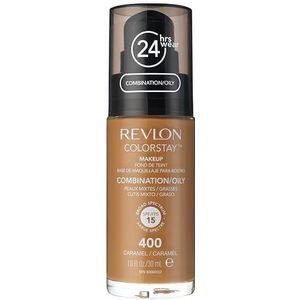 Revlon Cosmetics ColorStay™ Langaanhoudende Matte Make-up voor Gemengde en Vette Huid Tint 400 Caramel 30 ml