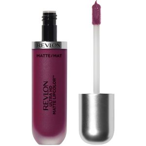 Revlon Ultra HD Mat Lipcolor, fluweelzachte lichtgewicht matte vloeibare lippenstift, Rood/Koraaltinten, Addiction (610), 6 ml