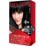 Haarkleur Zonder Ammoniak Colorsilk Revlon Zwart