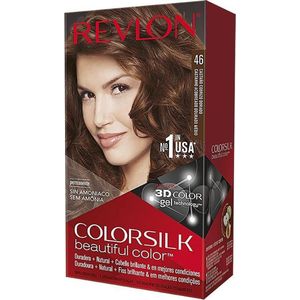 Haarkleur Zonder Ammoniak Colorsilk Revlon Goud koper kastanje