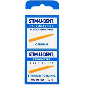 Stimudent Origineel - 4x 25 st - Tandenstoker
