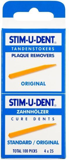 Stimudent Origineel - 4x 25 st - Tandenstoker
