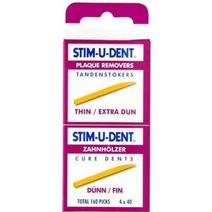 Stimudent tandenstokers dun - 160 st - Tandenstoker